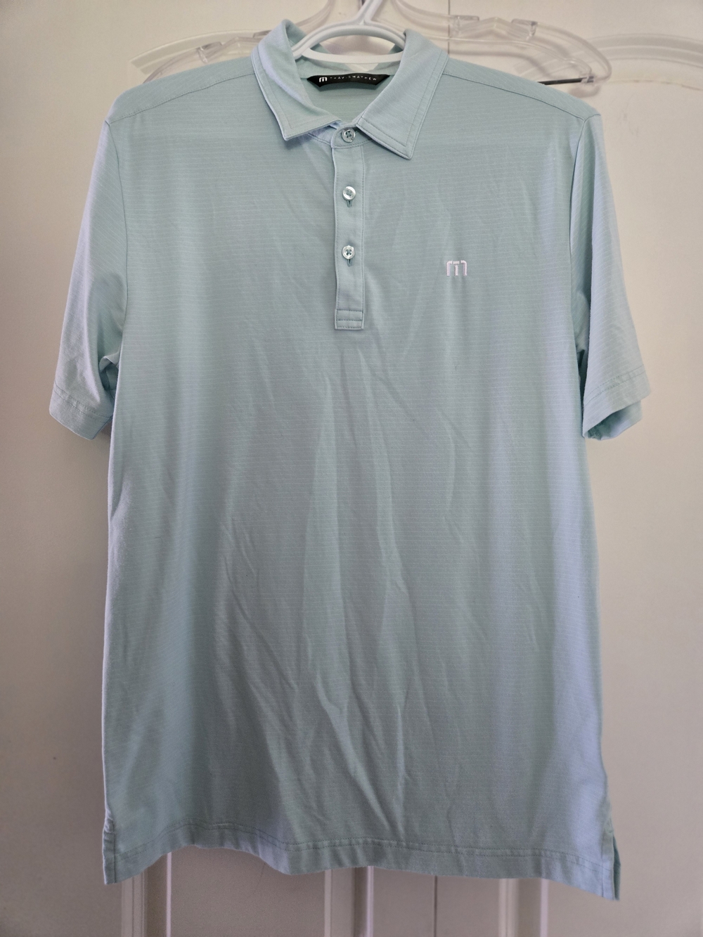 Travis Mathew Men's Mint Green Performance Polo Shirt